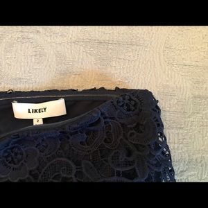 Navy Lace cocktail dress